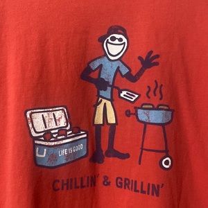 Life Is Good Res Tshirt Size Large 100% Cotton Men’s